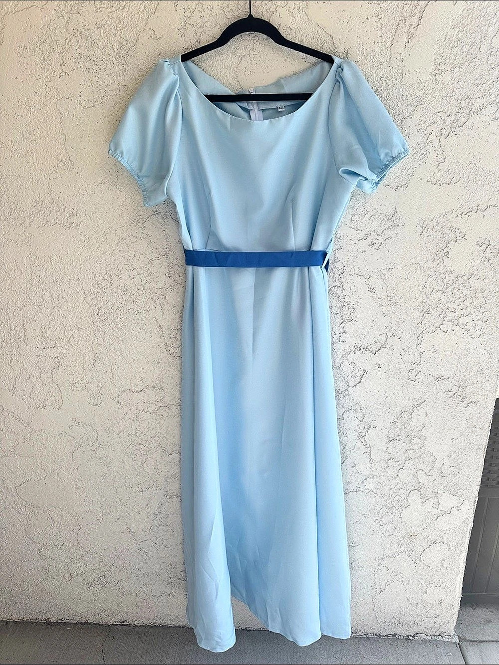 Wendy Peter Pan costume cosplay blue maxi nightgown dress size XXL